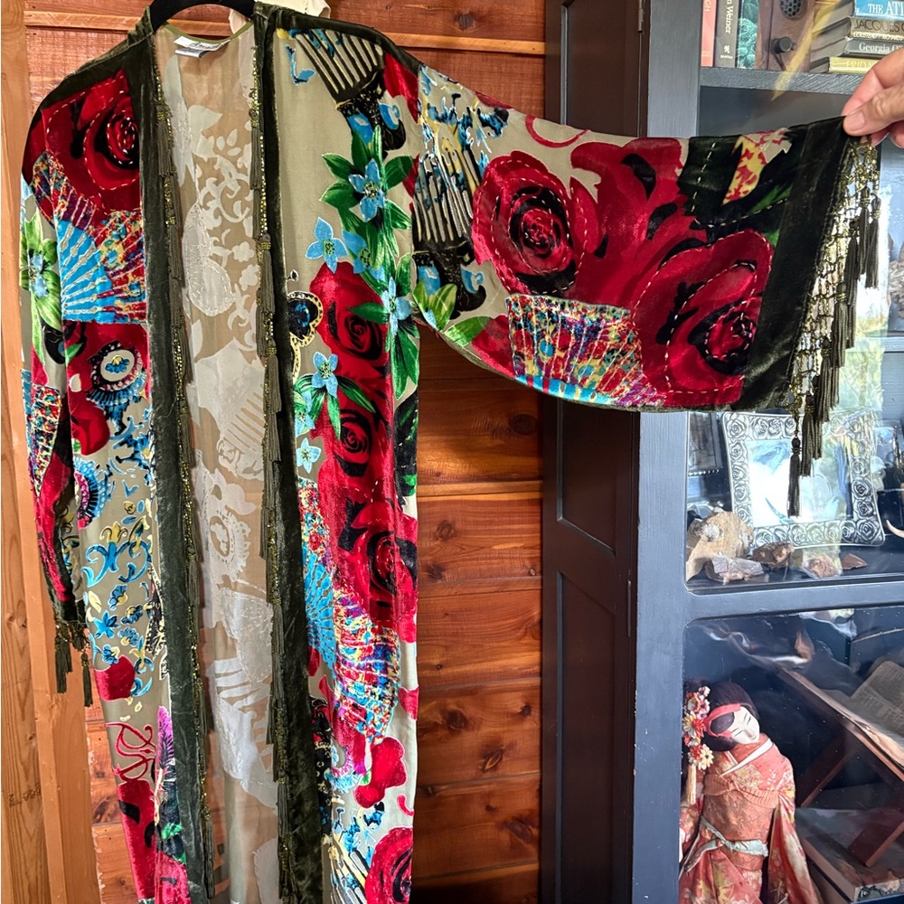 Anis A. Multicolor Floral Kimono - Picture 2 of 6